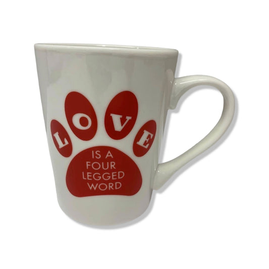 NEW Love is a Four Legged Word Mug