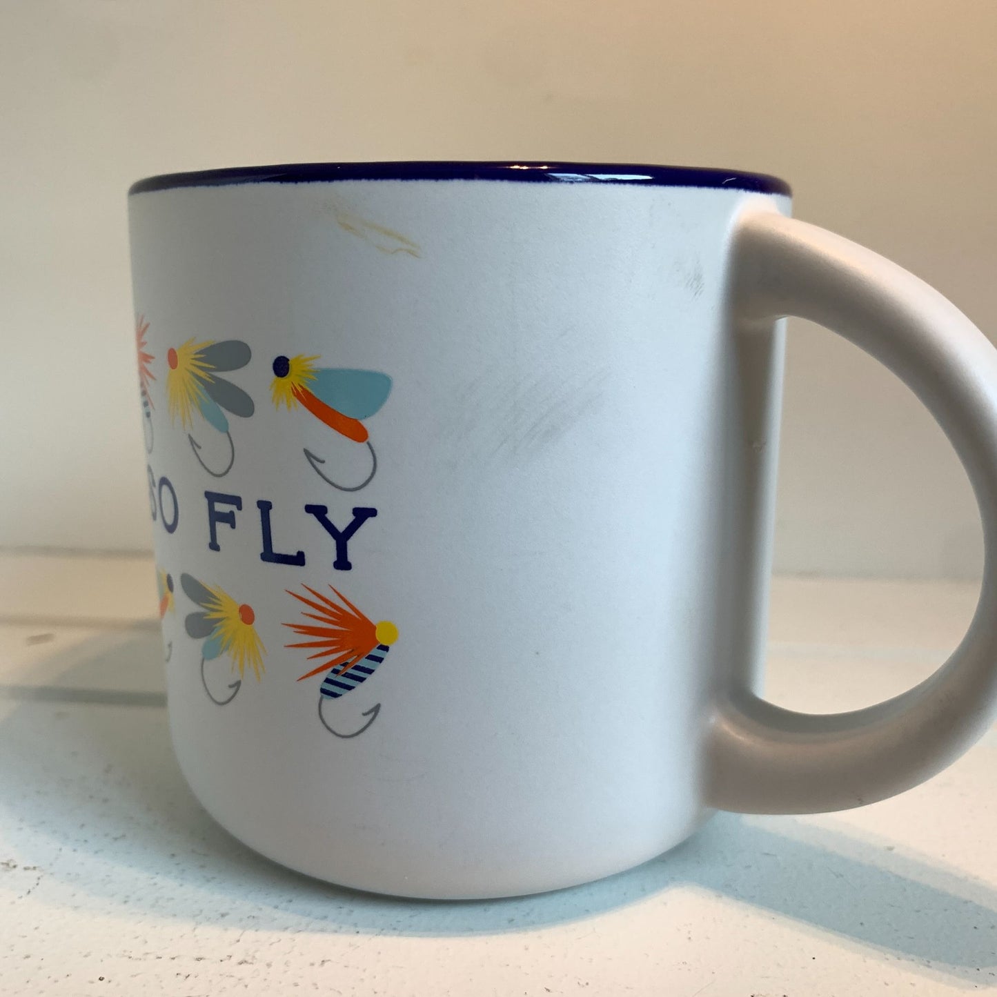 Caribou Coffee So Fly Fishing Coffee Mug Ceramic