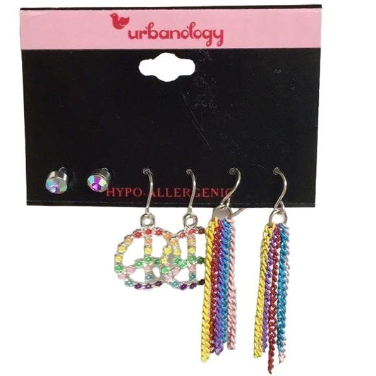 Urbanology NEW Peace Multi-Colored Earring…