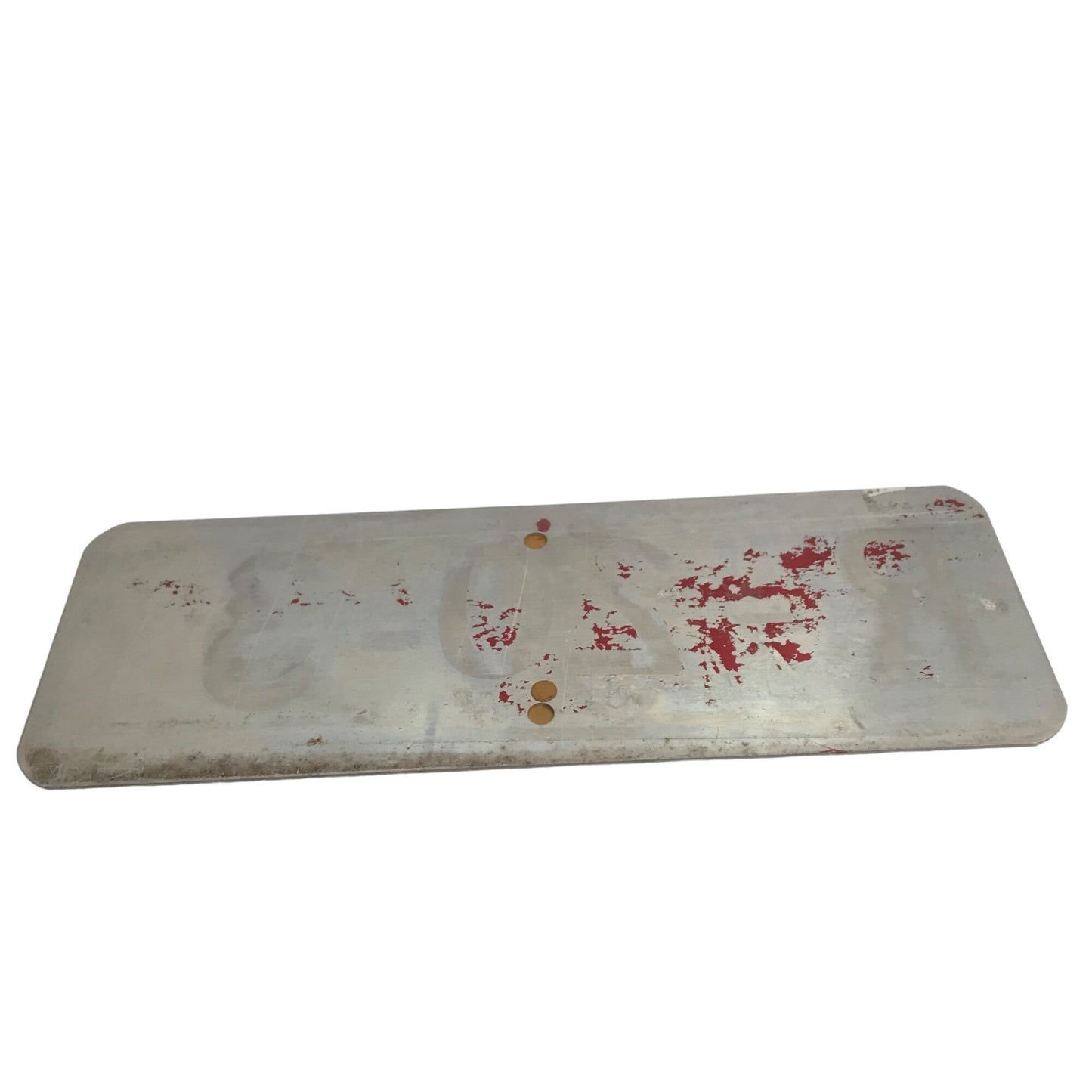 Vintage Metal Fire Sign Number R-19-2 Red 17”