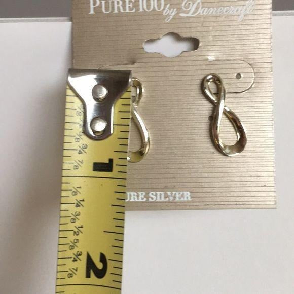 Danecraft 10.0% Pure Silver Infinity Hoop Earrings