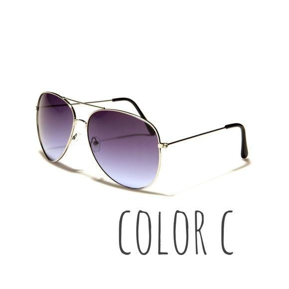 NEW Air Force Aviator Unisex Sunglasses Color C Blue