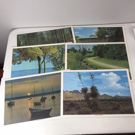 Set Of 6 Vintage “This Is Our Country” Placemats, Laminated & Washable