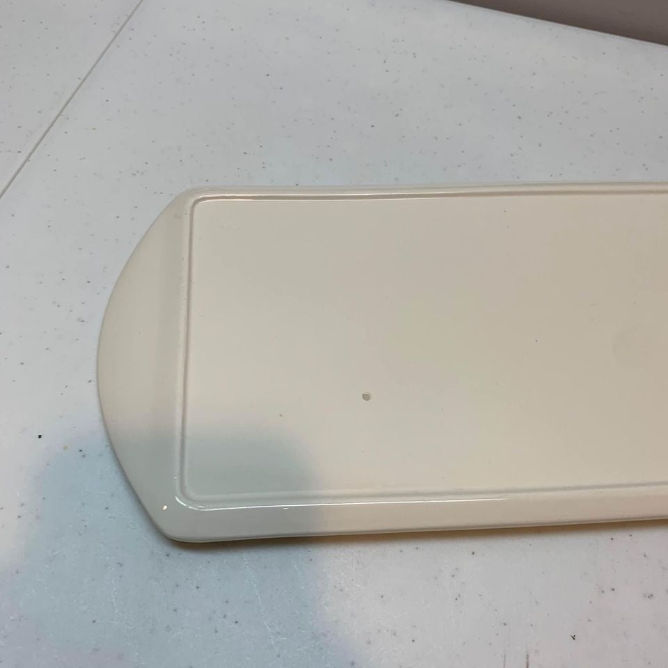 Ceramic Gold Trimmed Cheese Platter