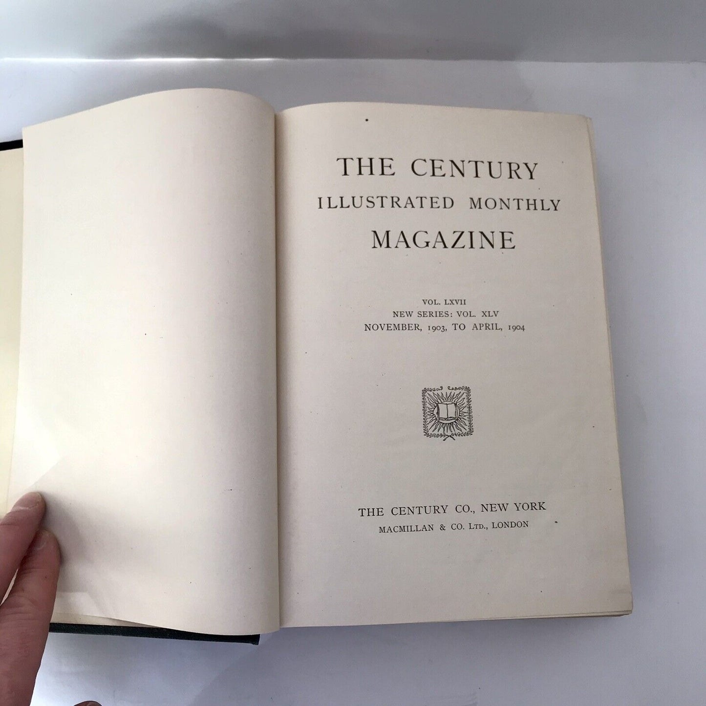 Antique 1904 Book “A Year Of The Century” Volume 1 The Century Co, New York