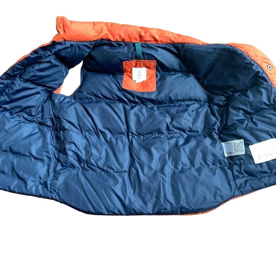 Land’s End Orange Boys Winter Vest Medium 6/7