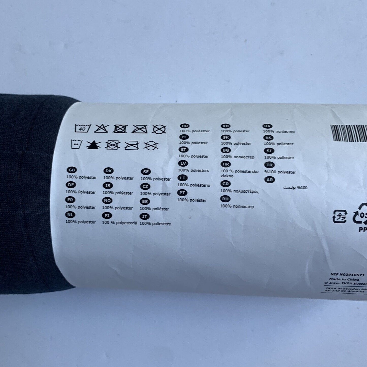 Ikea Oddhild Throw Blanket NAVY New in Package 47 x 67"