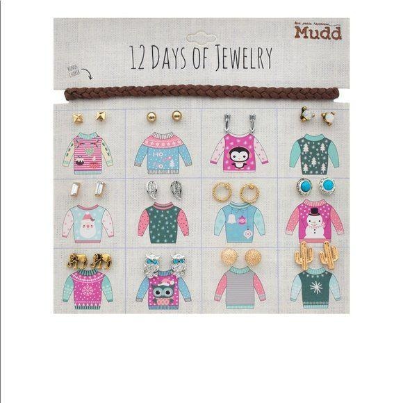 New Mudd 12 Days Of Jewelry Necklace Earrings