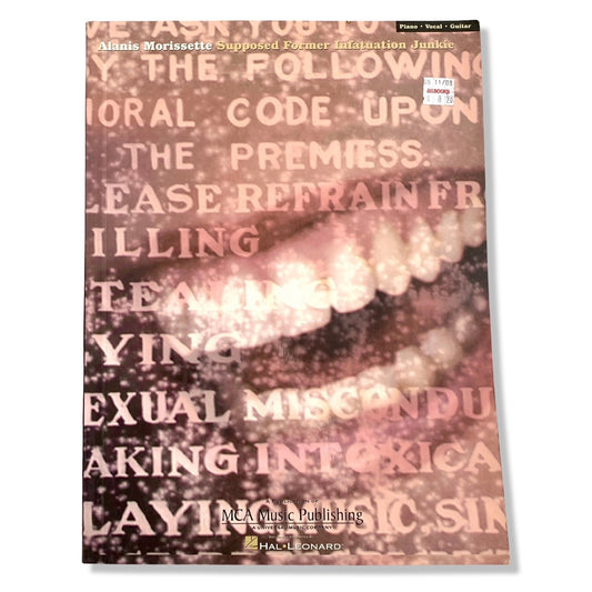Alanis Morissette Supposed Former Infatuation Junkie Piano Vocal Guitar Book