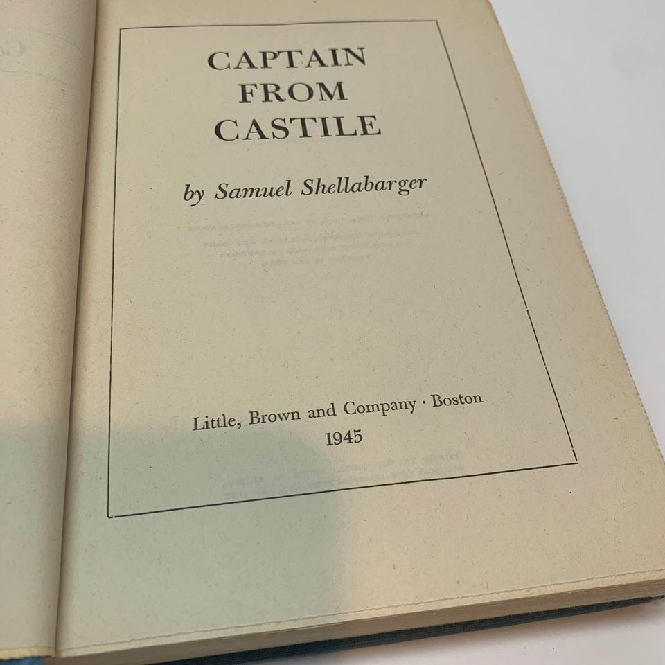 1945 Captain from Castile Samuel Shellabarger Hardcover Book