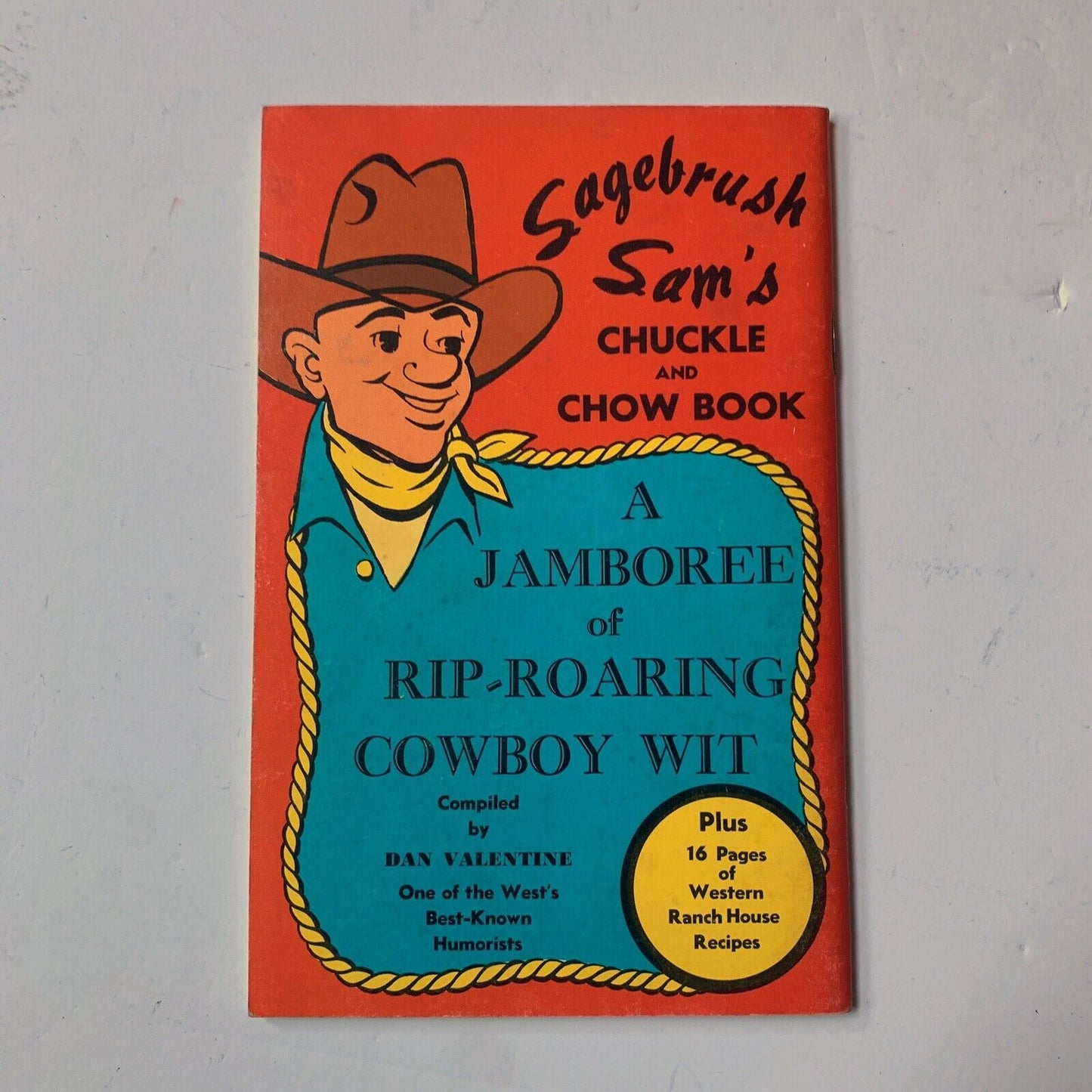 1974 SAGEBRUSH SAM'S Chuckle & Chow Book recipes cook