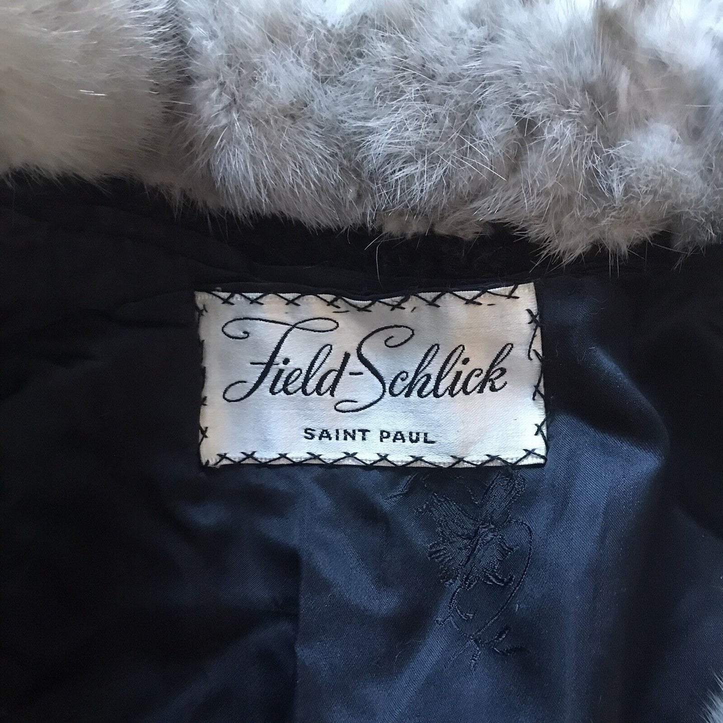 Vintage 1930's-1940's Field & Schlick Lambswool Jacket w/ Fur Cuffs & Collar