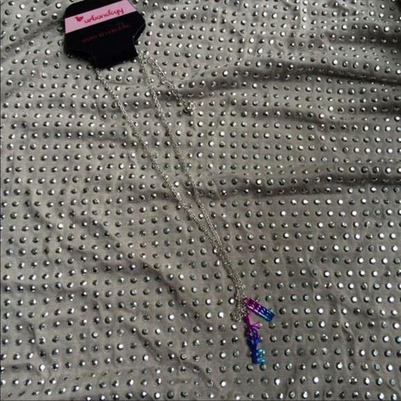 “Best" "Love" Purple Blue Necklace