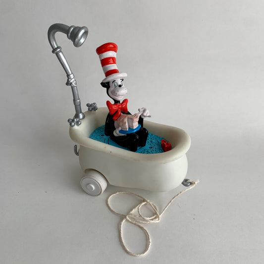 Ertl Cat in the Hat Eating Cake in Tub Pull Toy