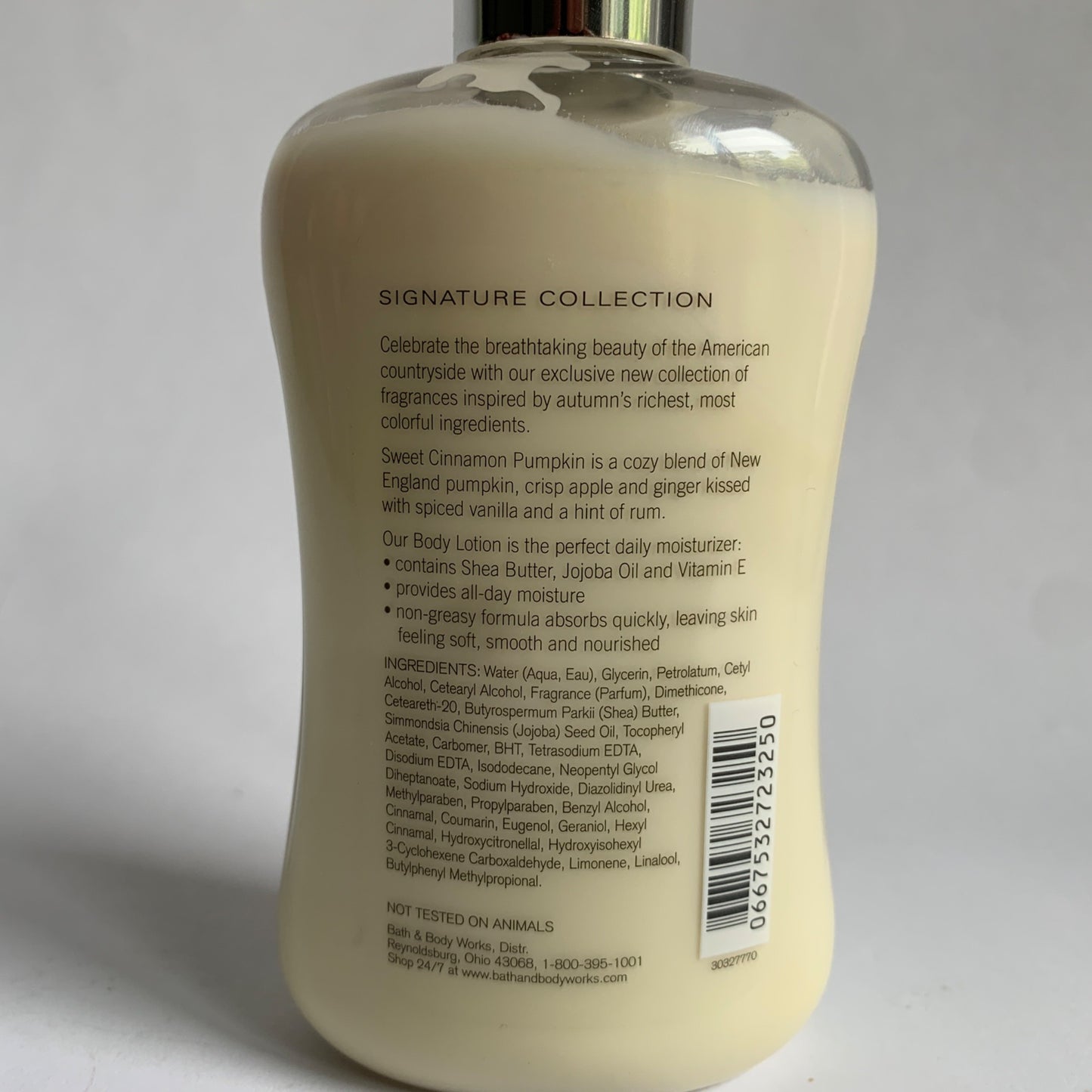 Bath & Body Works Sweet Cinnamon Pumpkin Body Lotion 8 oz