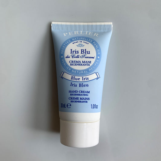 Perlier Iris Blue Hand Cream 1 oz. Travel Size Sealed New