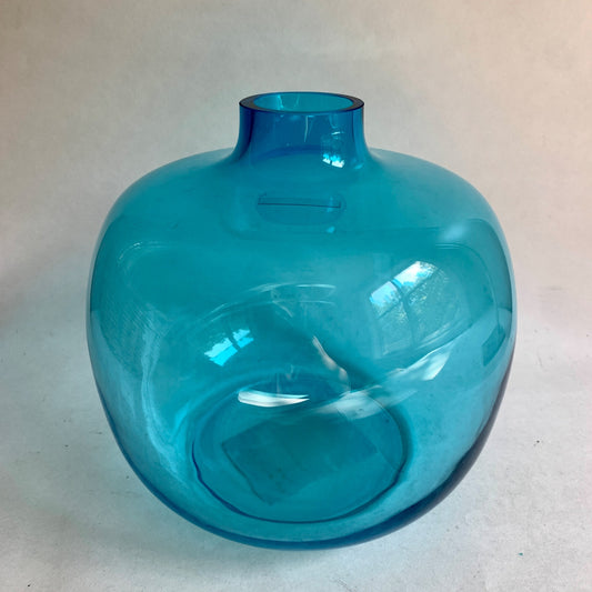 Wrzesniak Poland Aquamarine Blue Vase Jar