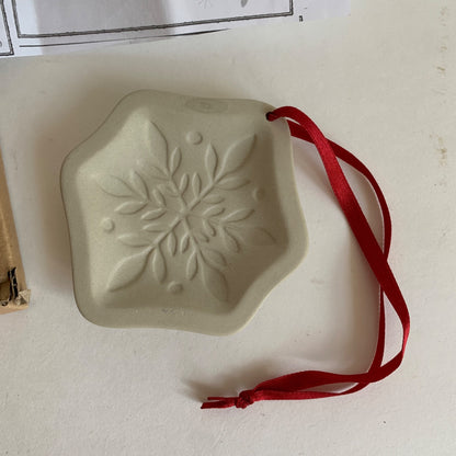 Longaberger Snowflake Cookie Mold Ornament