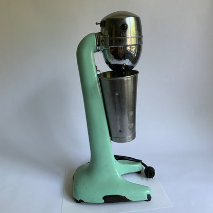 Hamilton Beach Malt Milkshake Mixer No. 30 Teal Blue Green With Cup Jadite