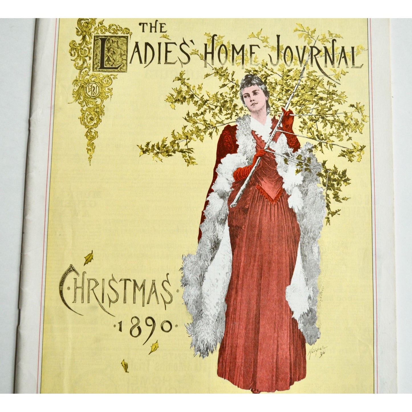 1890 Ladie's Home Journal Christmas Reproduction Magazine Vintage