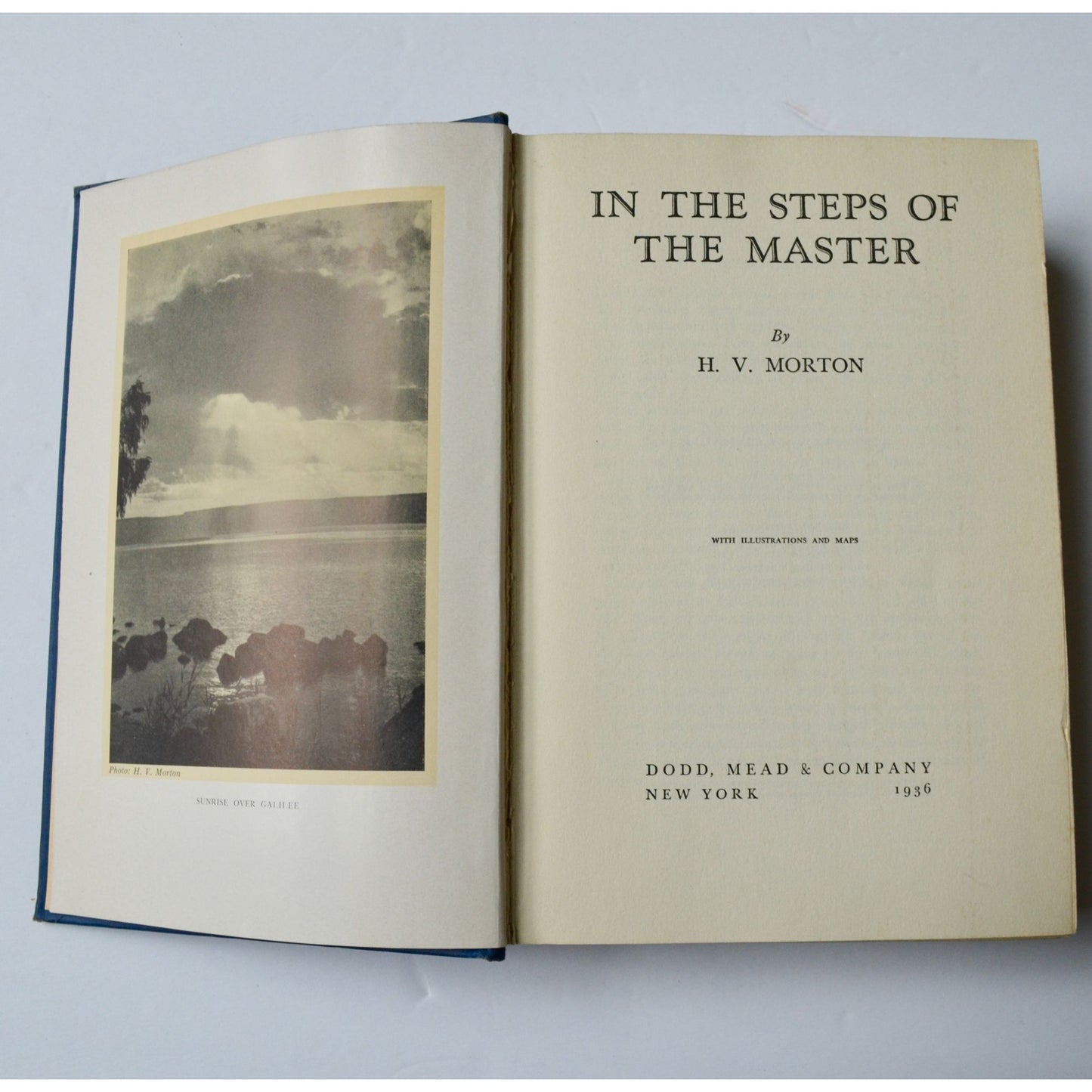 In The Steps of the Master H V Morton Hardcover Vintage 1936 5th Printing