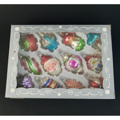 Kurt Adler Vintage Christmas Ornaments Set of 12 in Original Box