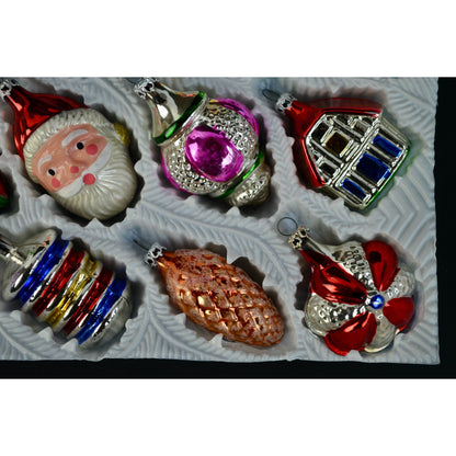 Kurt Adler Vintage Christmas Ornaments Set of 12 in Original Box