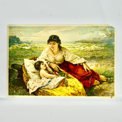 1880s Summer Seaside Tonic Card Trade Dr Victorian Jayne's Vermifuge Quack