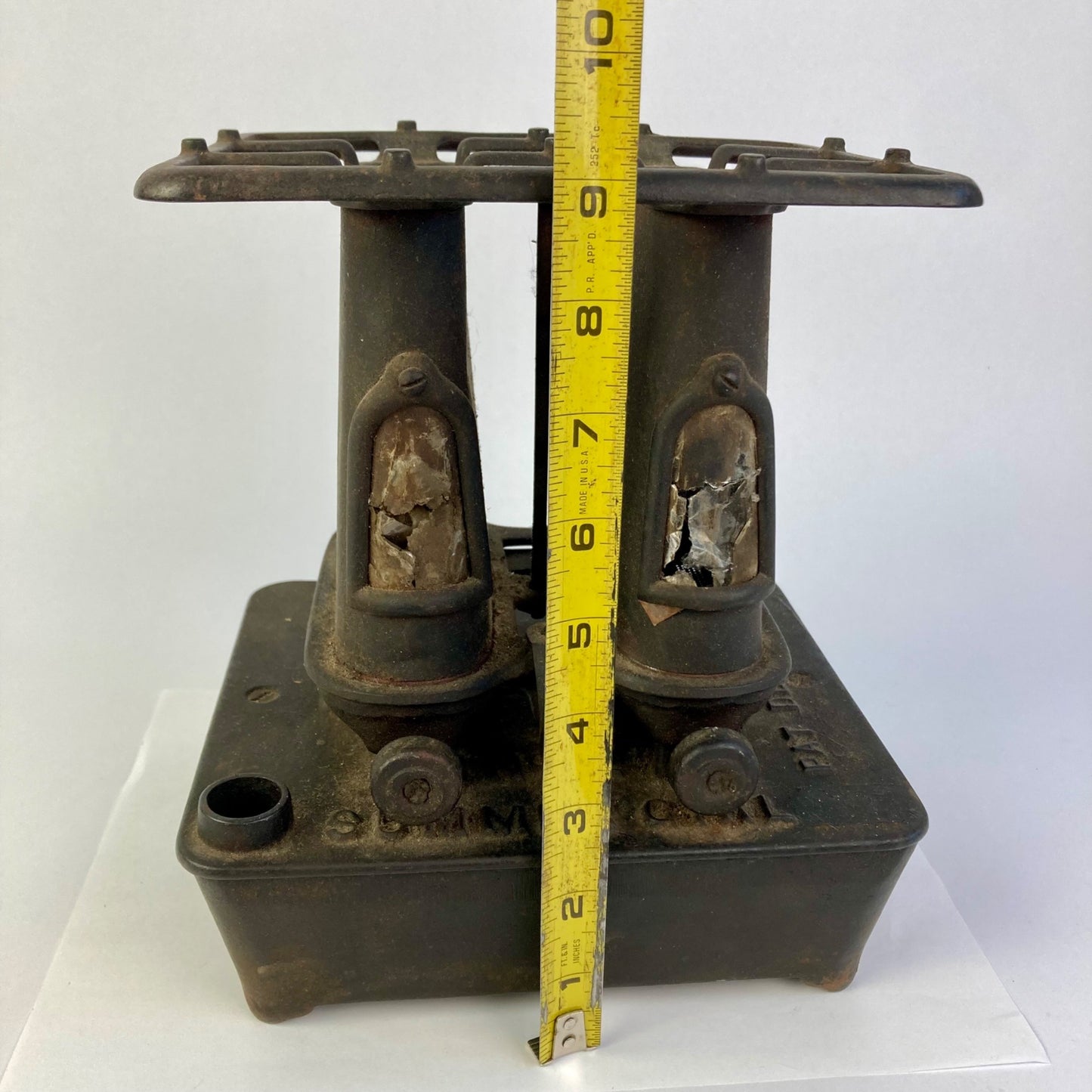 Antique Taylor & Boggis No. 2 Summer Girl Cast Iron Stove Patent 1893 Vintage
