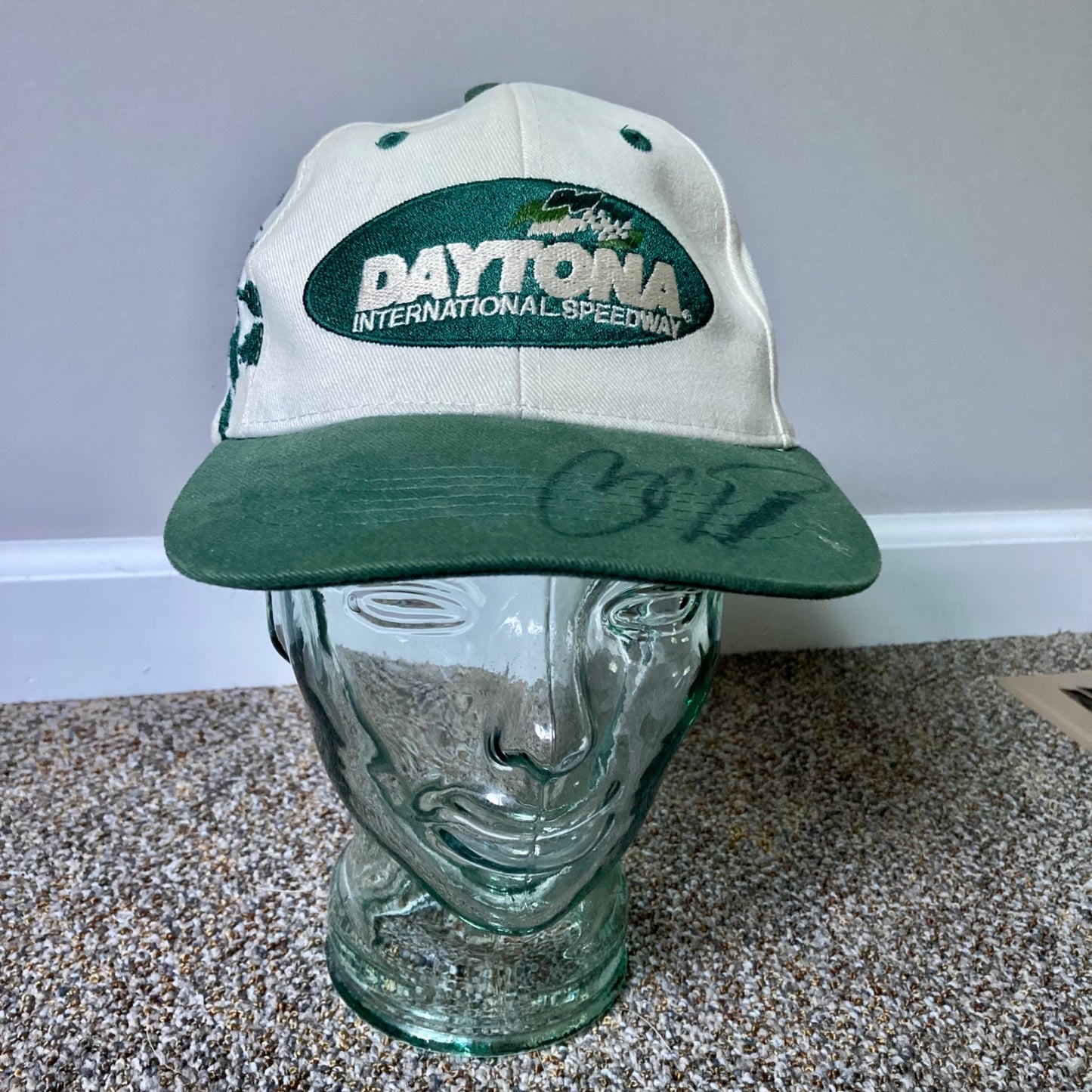 Daytona International Speedway NASCAR Driver Autographed Hat Baseball Cap