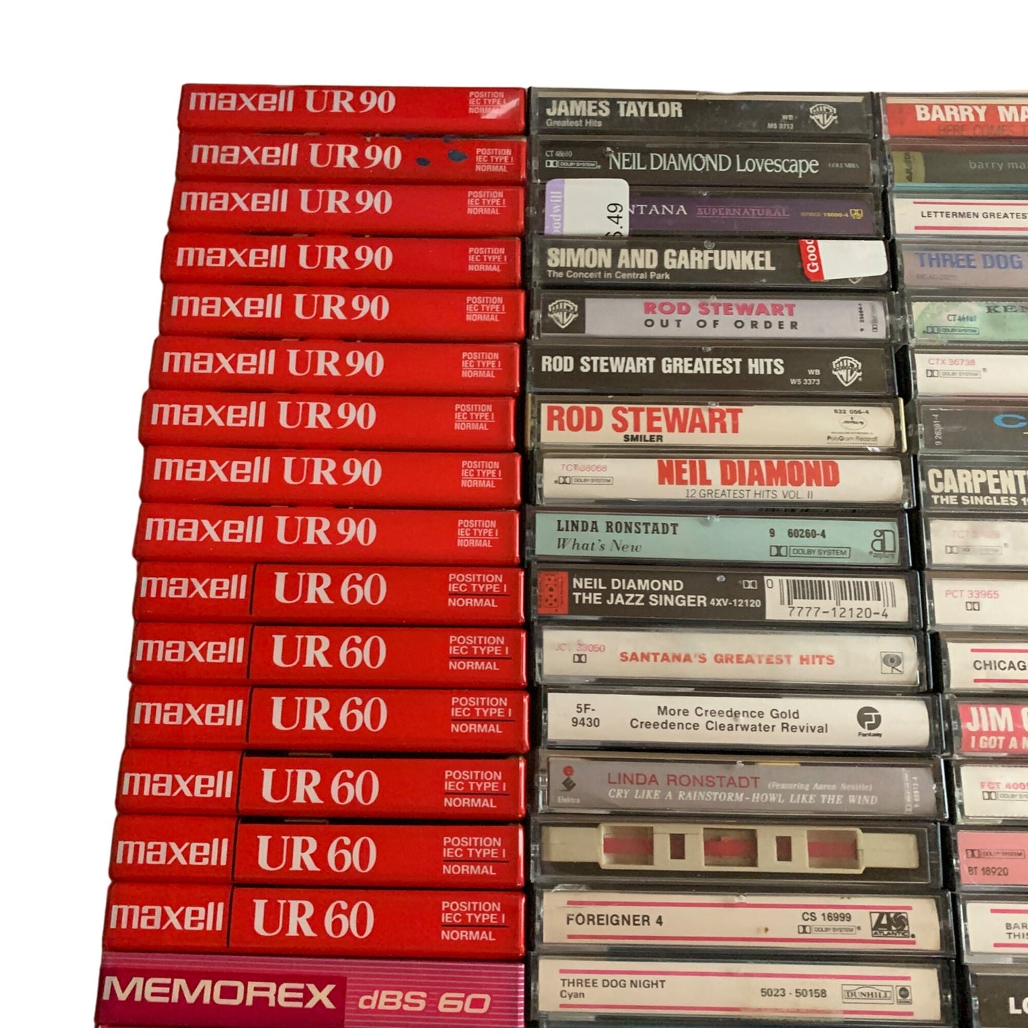 HUGE Lot 189 Vintage 70s 80s 90s Cassette Tapes Rock Pop Christian Soul