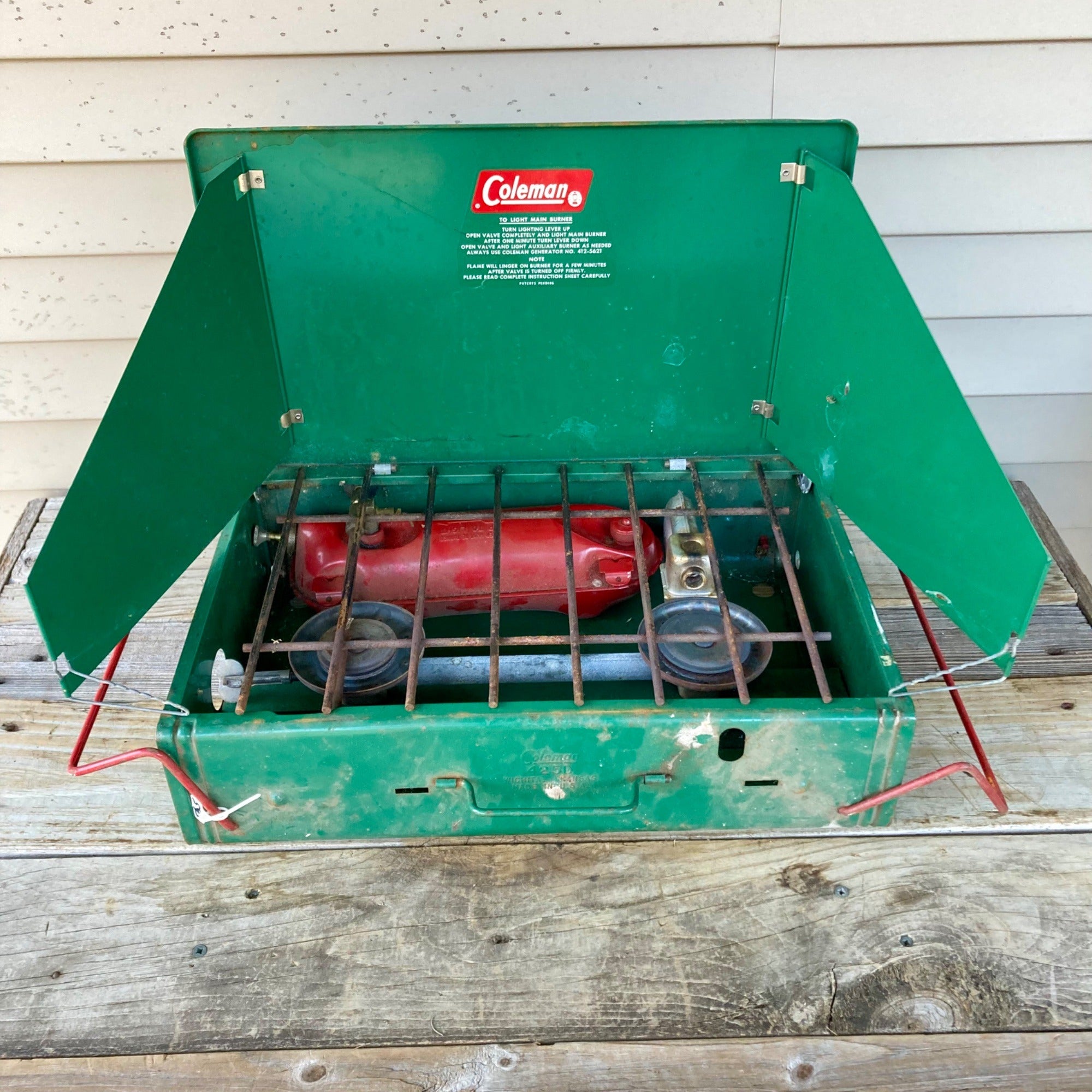 Vintage Coleman 425D TwoBurner Camp Stove Sunrise Pickers
