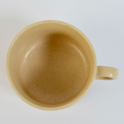 Vintage Japan Brown Speckled Soup Crackers Mug Bowl READ