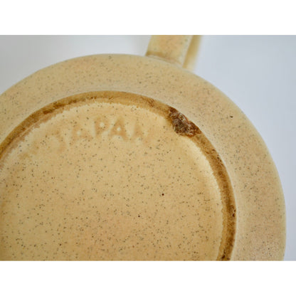 Vintage Japan Brown Speckled Soup Crackers Mug Bowl READ