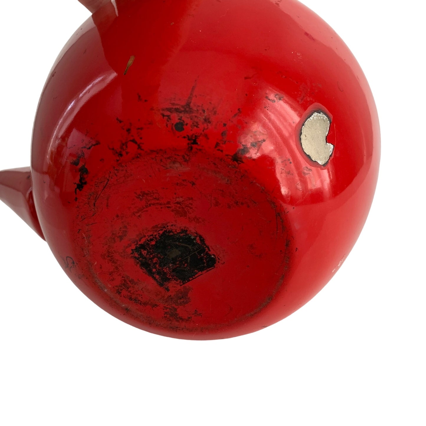 Kitchen Concepts Vintage Red Enamel Apple Tea Kettle