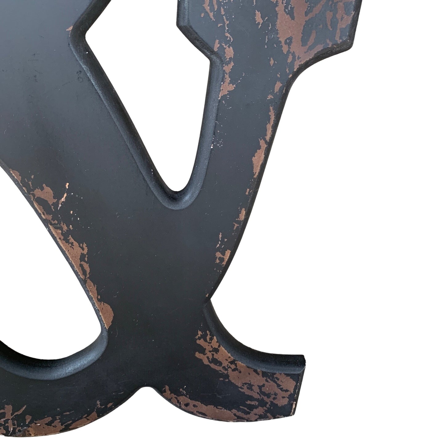 Ampersand & Black Distressed Wall Decor Hanging