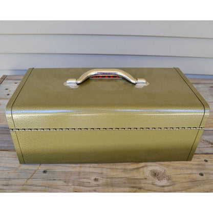Vintage Park Model 83333 Tool Tackle Box Metal Green EXCELLENT CONDITION!