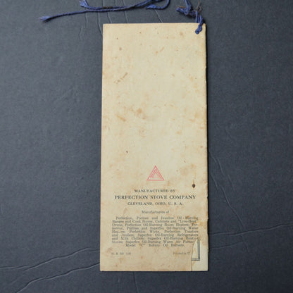 1933 How to Assemble and Use Your Puritan Oil Cook Stove Booklet