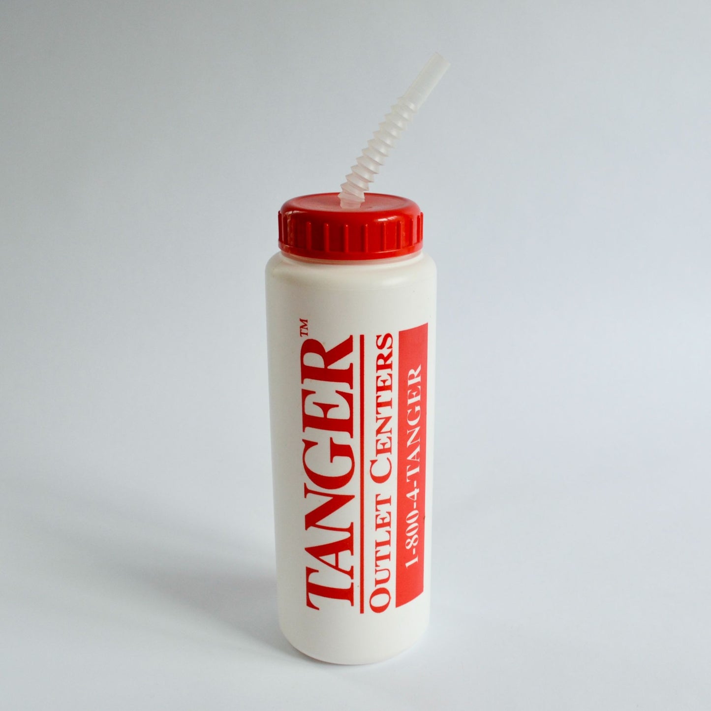Vintage 1990's Tanger Factory Outlet Center Water Bottle 9"