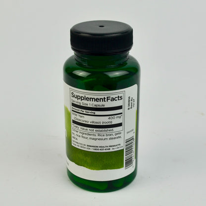 Swanson Full Spectrum Wild Yam 400 mg 60 Capsules EXP 10/27