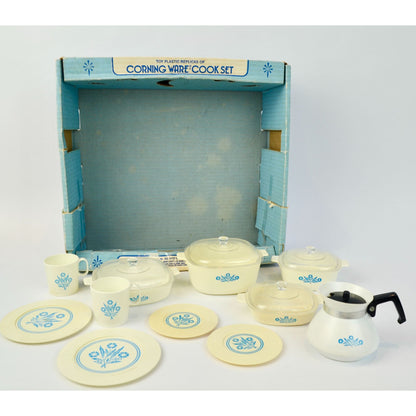 Corning Ware Cook Set Toy Vintage Plastic With Box
