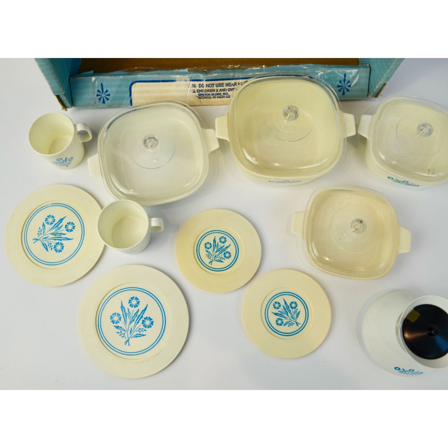 Corning Ware Cook Set Toy Vintage Plastic With Box