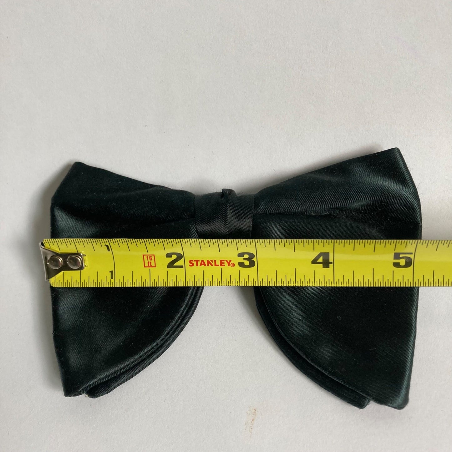 After Six Silk Black 5" Bowtie Men's Bow Tie Colonial Clip-On