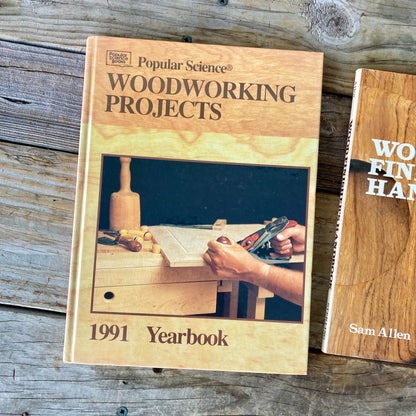 Lot 3 Vintage Woodworking Books Carpentry Popular Science Wood Finisher's Book