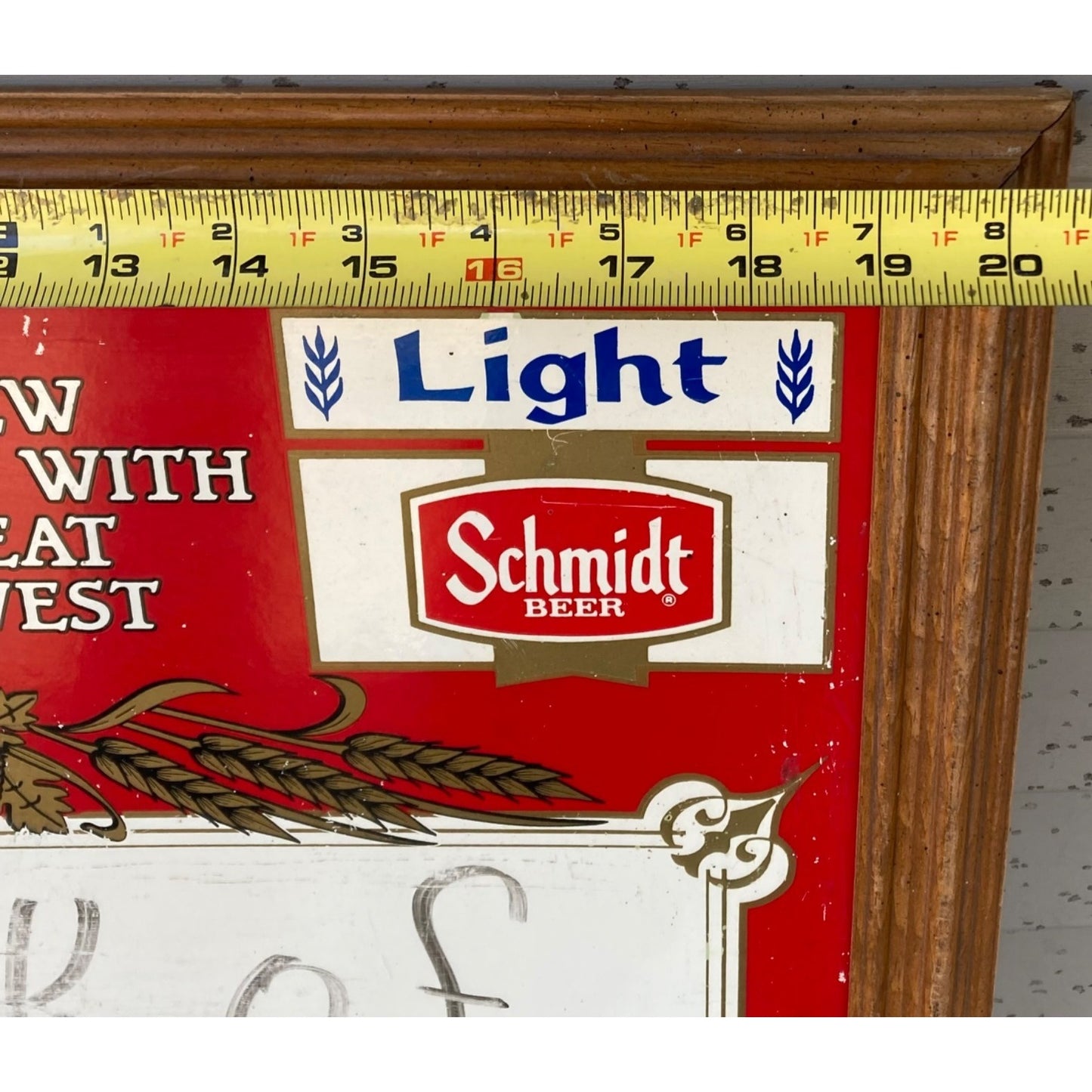 Vintage Schmidt Beer Menu Board Sign Beer That Grew With The Great Northwest