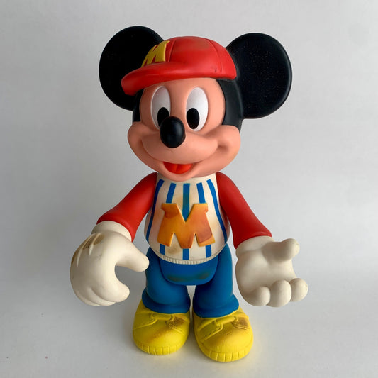 Vintage Mickey Mouse Baseball Player 12" Posable Figure