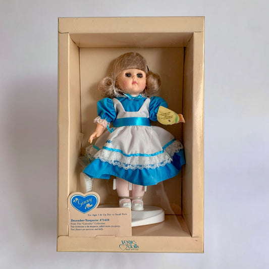 Ginny December Turquoise Doll New Unopened Vintage 8" Blonde