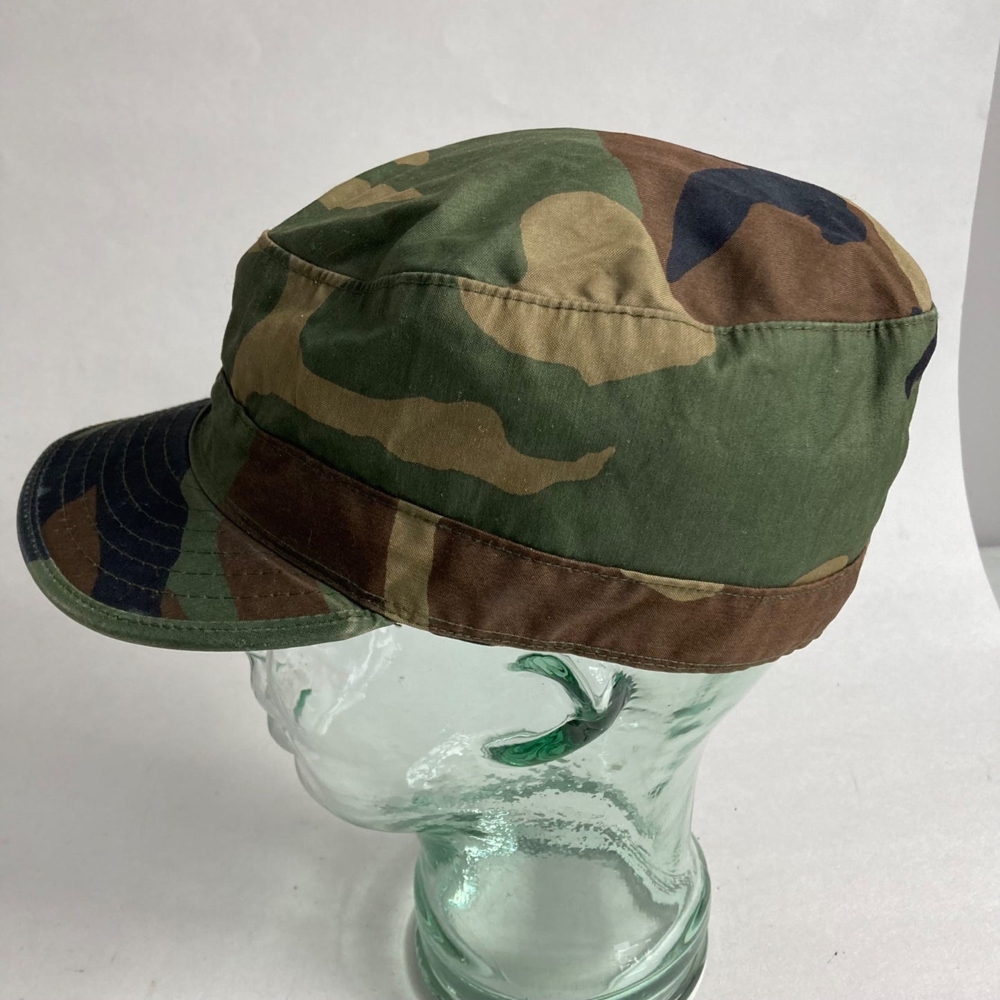 US Army Cap Camouflage Pattern Class 1 Hat 7-1/4 Woodland Winter Cold Weather
