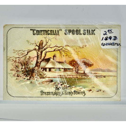 1893 Corticelli Spool Silk Antique Trading Card Victorian