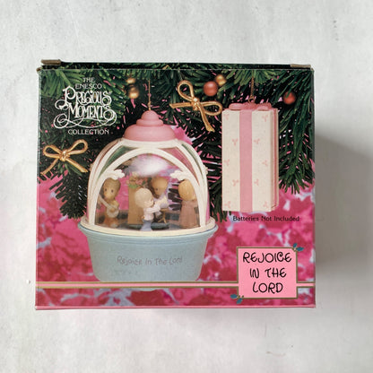 Precious Moments 575534 Rejoice in the Lord Ornament Lighted New in Box